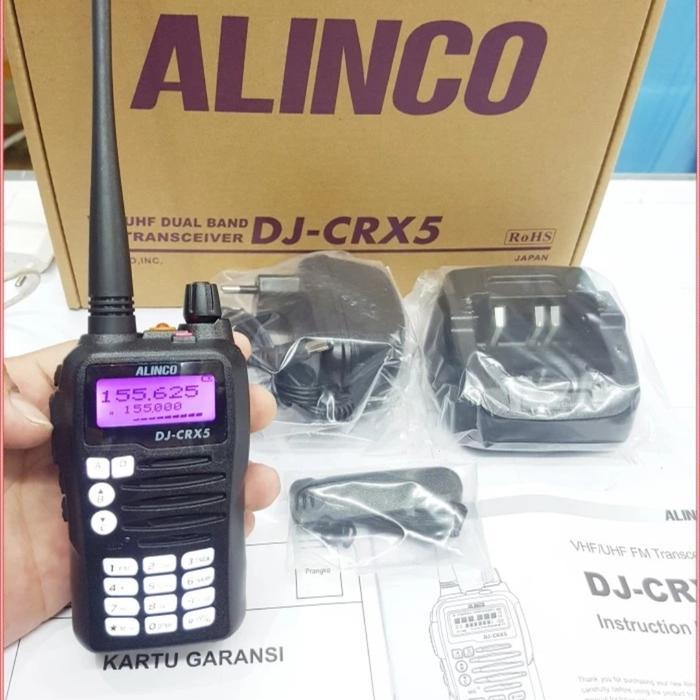 WALKIE TALKIE ALINCO DJ CRX5 DUALBAND GARANSI HT ALINCO CRX5 CRX 5 NEW