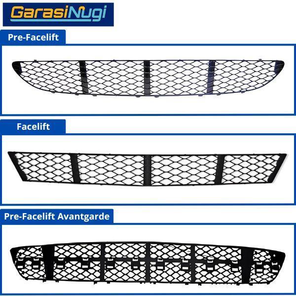 Mercedes W211 Avantgarde Grill Cover Bumper Lower Grille Bawah E200