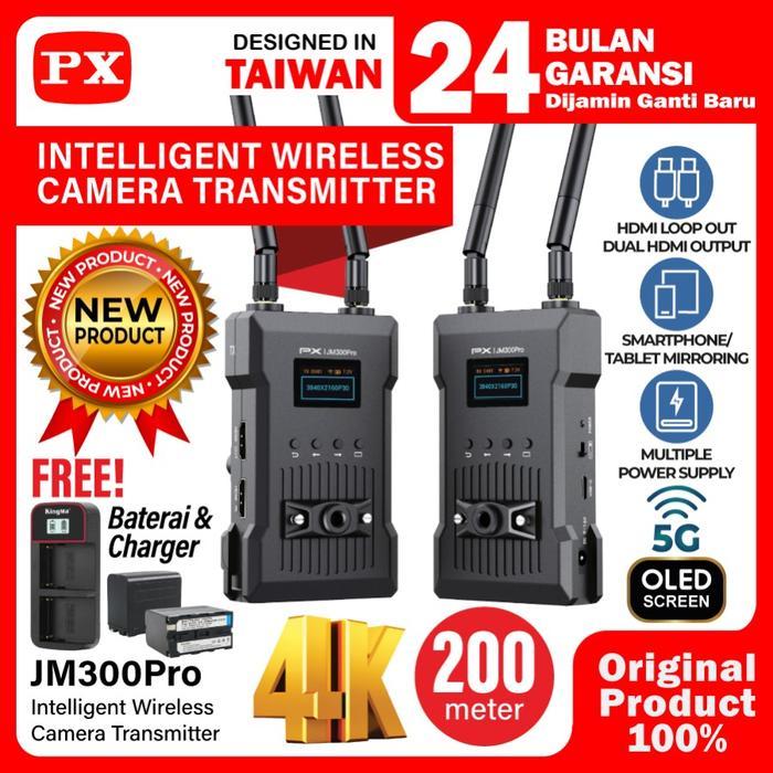 PX JM 300 PRO Wireless Video Transmiter Receiver Kamera 4K JM 300PRO
