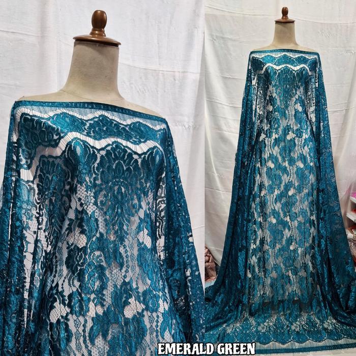 KAIN BROKAT SEMI FRANCIS BAHAN KEBAYA MODERN BROKAT HALUS BROKAT LEMBUT