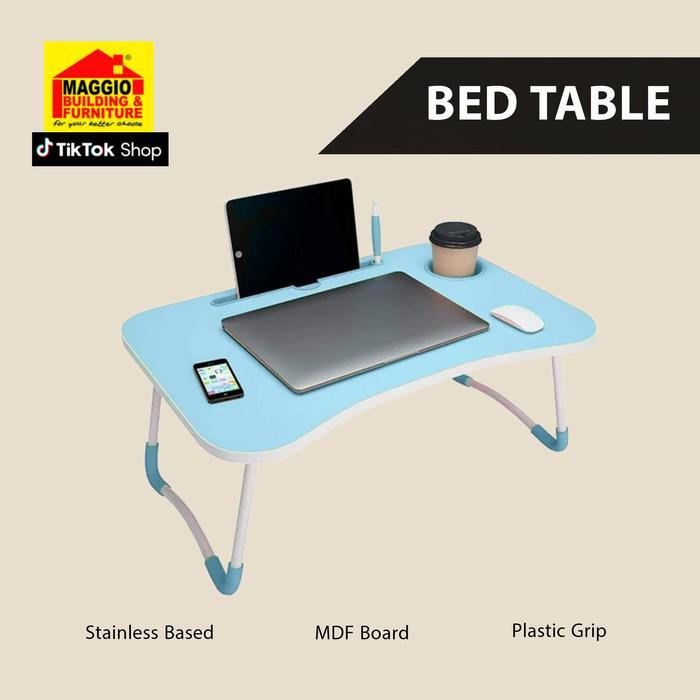 Meja Laptop Portable - Meja Laptop Lipat - Meja Laptop Kasur - Meja Belajar - Maggio Besi