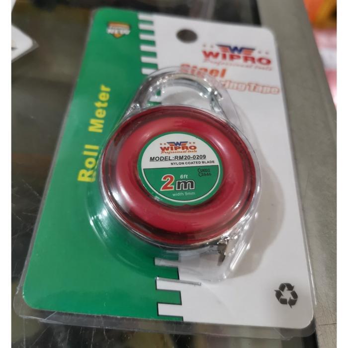 "New" Meteran Gantungan Kunci Mini 2M WIPRO METERAN 2 METER GANTUNG WIPRO