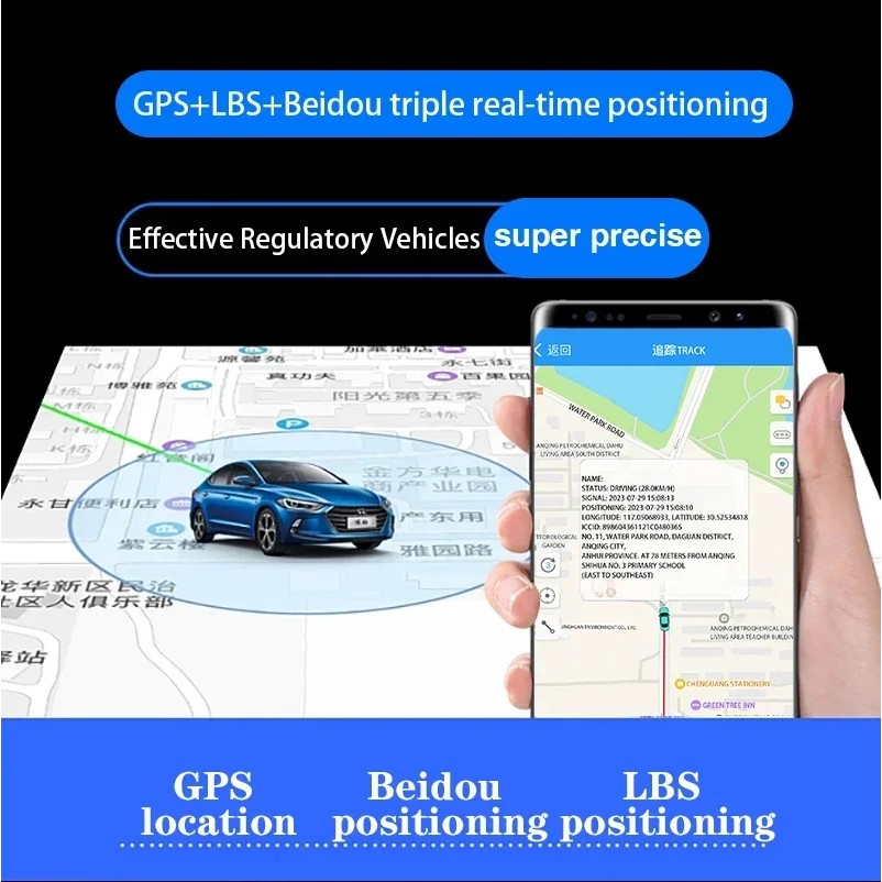 Vehicle Tracker, 4G Built-in Battery, GSM Tracker, Motorcycle, truck,car, Electric Vehicle APP