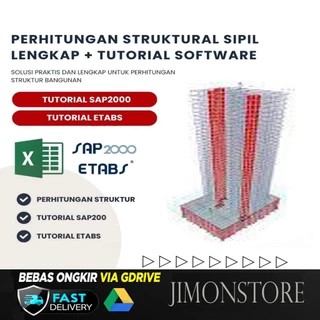 Perhitungan Struktur Sipil Lengkap + Tutorial SAP2000 & ETABS Analisis Beton Baja & Kombinasi