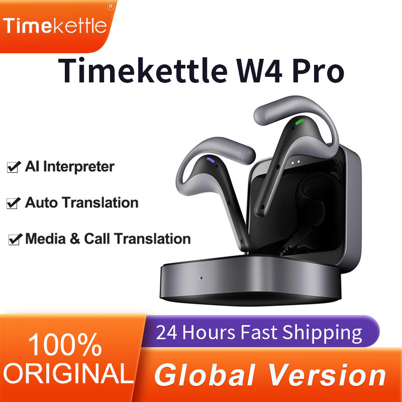 Timekettle W4 Pro AI Interpreter Translation Earbuds Bidirection Simultaneous Smart Translator