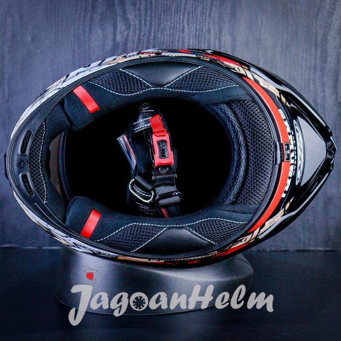 NHK MARK1 SINGLE VISOR WARRIOR BLACK MARK 1 MOTIF