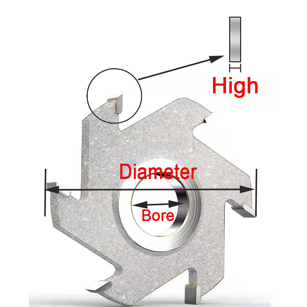 Woodworking Slot Shaper Cutter Head/Spiral Finger Jointer Cutter Head for Woodworking Planer Machine