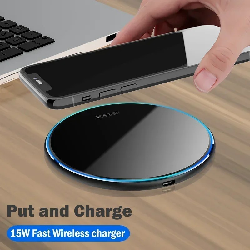 15W Fast Wireless Charging for Infinix Note 30 Pro/Note 30 VIP Wireless Charger Pad for Asus Zenfone