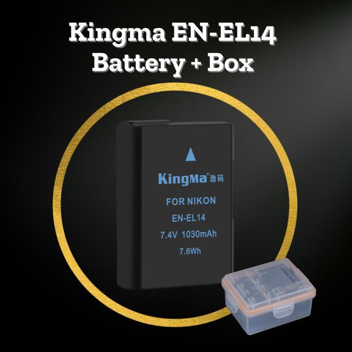 Siap Kirim Kingma Baterai En-El14 Battery D3300 D3200 D5100 D5500 D5600 Ni Kon