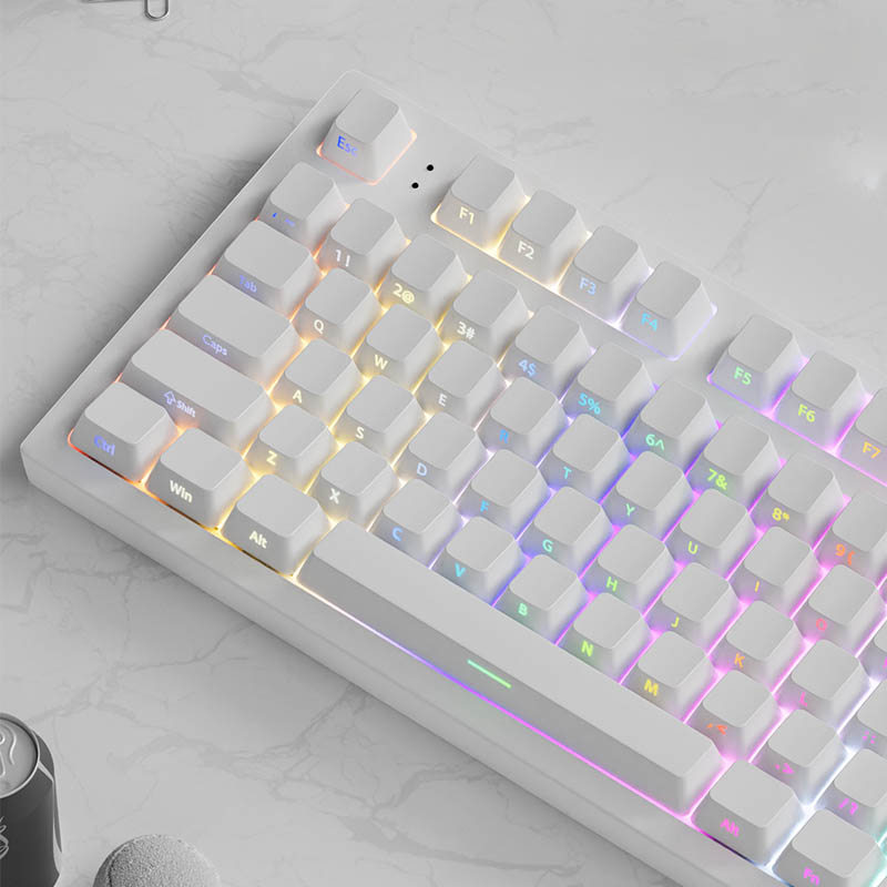 134+ Keys RGB Backlit PBT Keycaps Cherry Profile Side Printed Shine Through Keycaps for Gateron MX