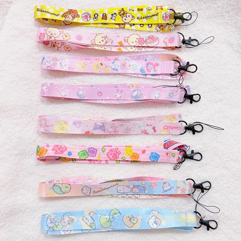New Tamagotchi Paradise Uni Meets Hanging Rope Cute Cartoon Pink Blue Long Neck Bear Rope Accessory
