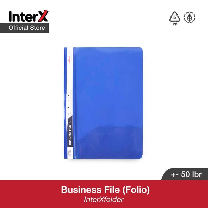 [] InterX Folder Business File / Acco Snelhecter Map Arsip / Penyimpanan Dokumen Folio (F4)