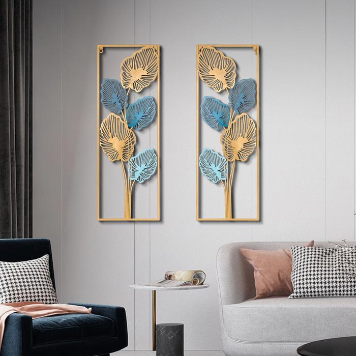 New Wall Decor Metal Gold Frame Daun Wall Decor Hiasan Dinding Pajangan Dinding Gold Metal