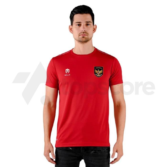 Shirt Mills Timnas Indonesia Shirt SV 29028 Jersey Kaos Sport