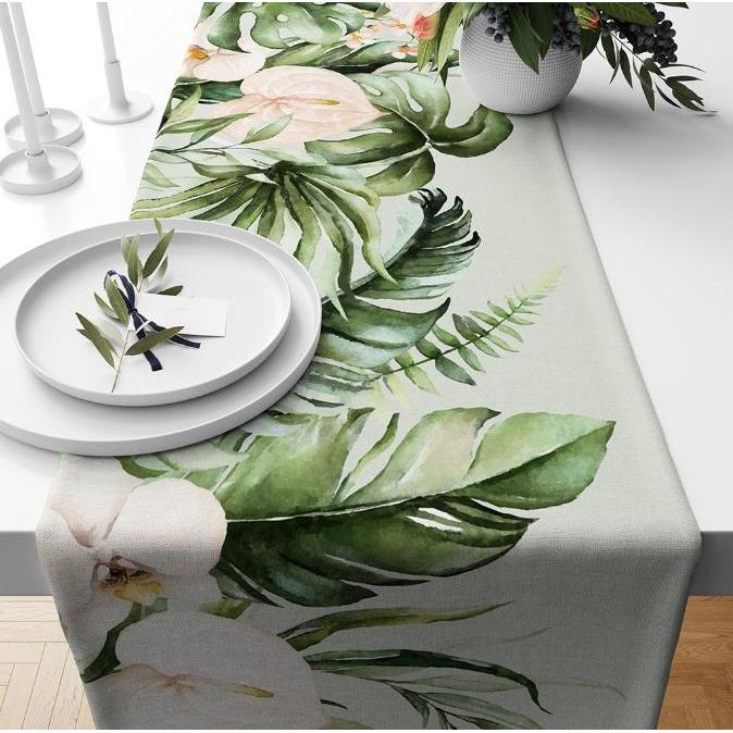 TABLE RUNNER LUXURY TAPLAK MEJA TAMU PANJANG MEWAH