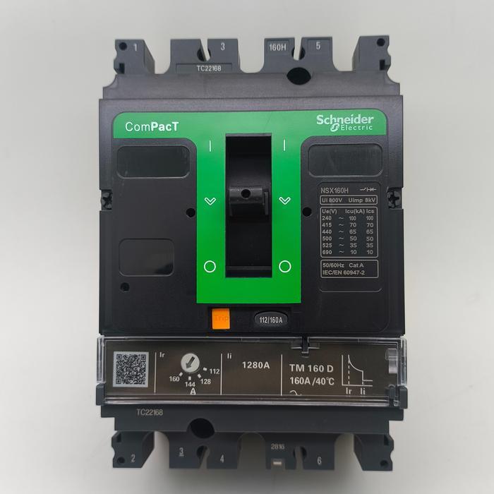 Mccb Circuit Breaker Nsx160H 3P 160A 112-160A 3P Nsx160H Tm160D 70Ka