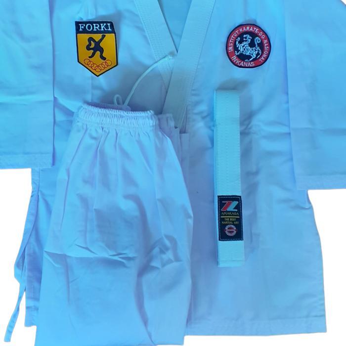 baju karate anak plus logo forki inkanasOutdoor Sport