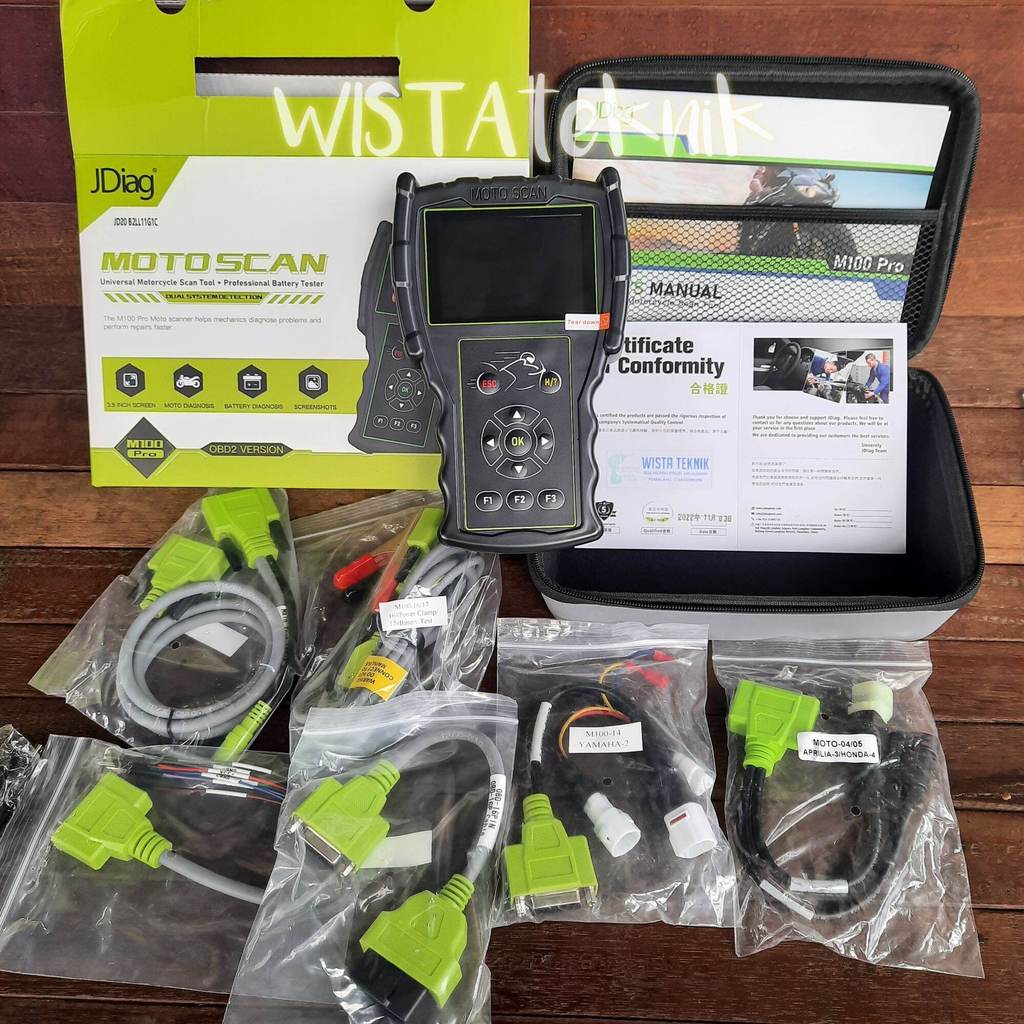 JDIAG M100 PRO scanner motor injeksi obd1 dan obd2