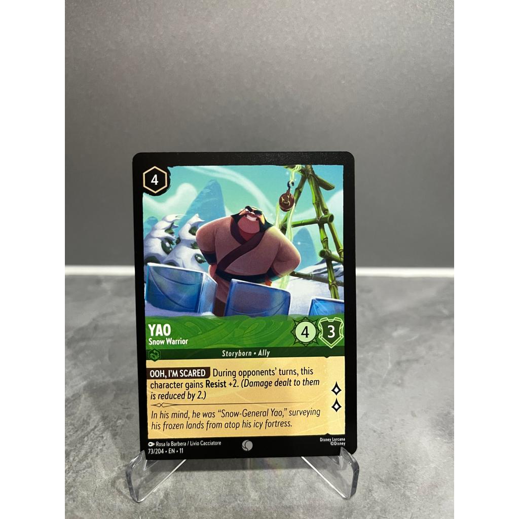 Disney Lorcana Yao Snow Warrior EN Card Games