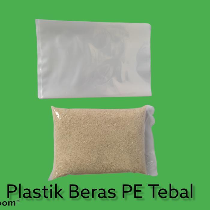 [] plastik beras 5kg/2kg/3kg/10kg Plastik packing beras tebal PE bening.