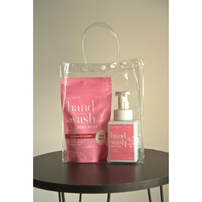 Klarens Hand Wash Pink Rose Refill + Hand Wash 300Ml