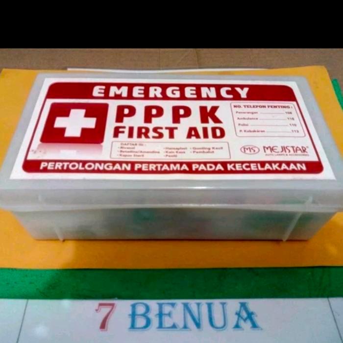 KOTAK OBAT P3K EMERGENCY BOX MOBIL WARNA PUTIH