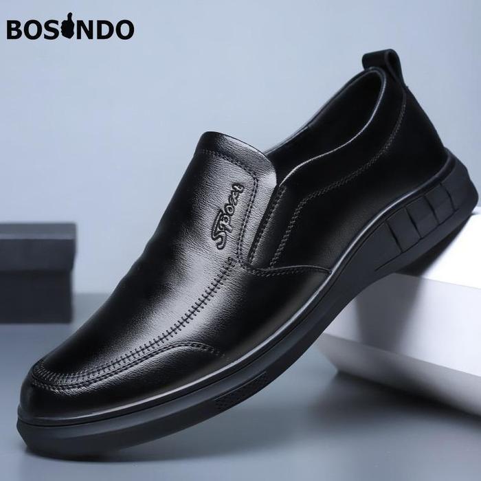 Aerostreet - Sepatu Pria Kulit Pantofel Terbaru K19 Formal Kasual Model Busines Sepatu Kantor Shoes