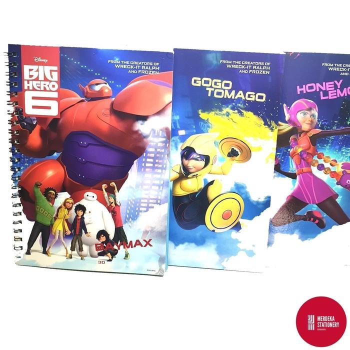Notepad/Notebook/Binder Note/Buku Spiral Big Hero 6 Hardcover