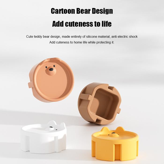Penutup Pelindung Silikon Steker Listrik Kreatif Penutup Pelindung Soket Anti Sengatan Listrik
