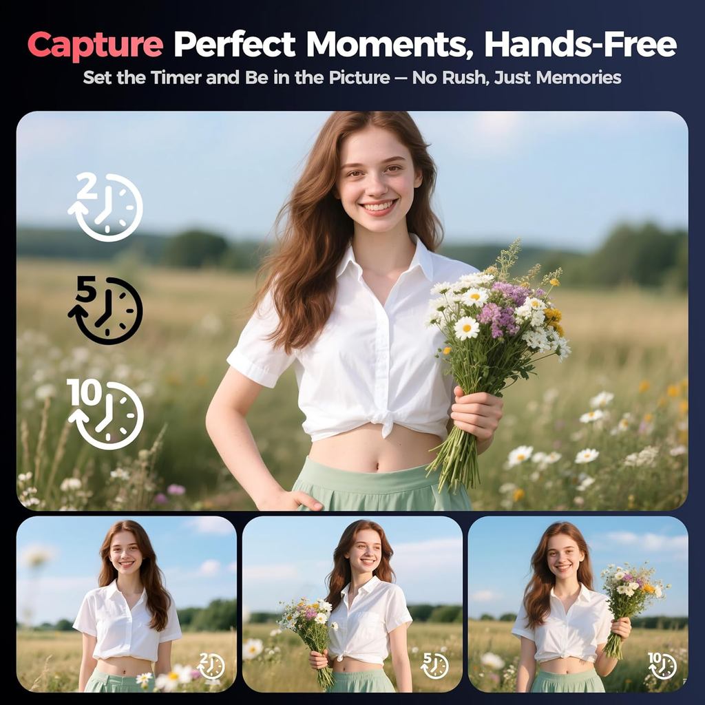 4K digital camera, 64 megapixel ultra high definition camera, 16x digital zoom 180 degree flip