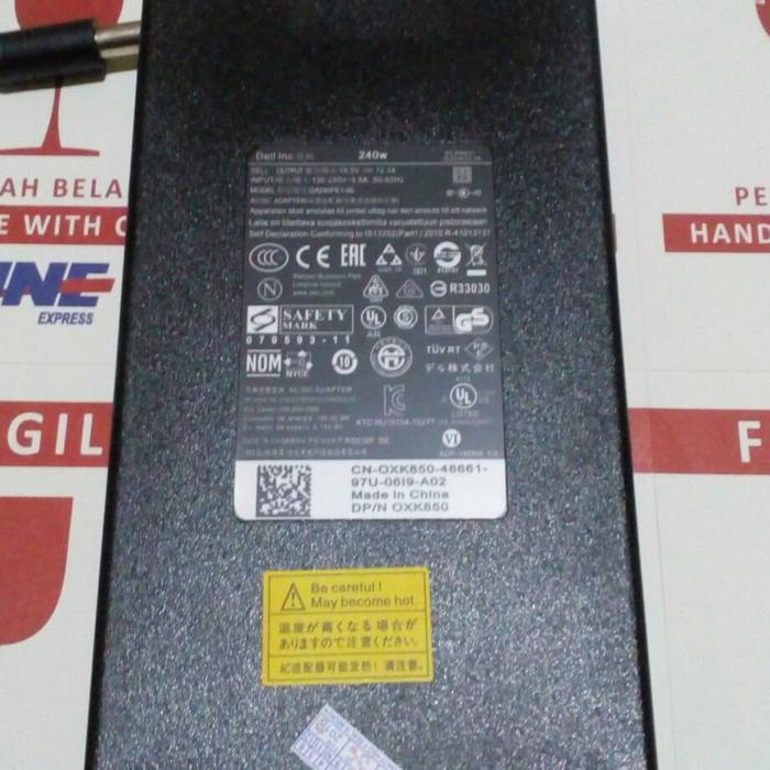 adapter adaptor charger dell Alienware Area-51 M17x M17-R1 M17-R3 240W