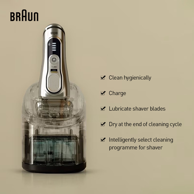 Braun ShaverCare Cleaning Stations Smart Clean Center For Braun Shaver 4 Models to Choose(Without