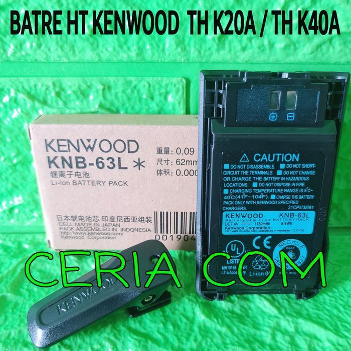 Batre Ht Kenwood Th K20A Th K20 Ori Kenwood Knb 63L Lithium Free Clip