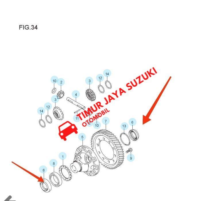 PENGGANTI PART MOBIL] SEAL AS RODA IGNIS MATIC, MANUAL ASLI SGP SPAREPART SUZUKI COCOK SESUAI TIPE