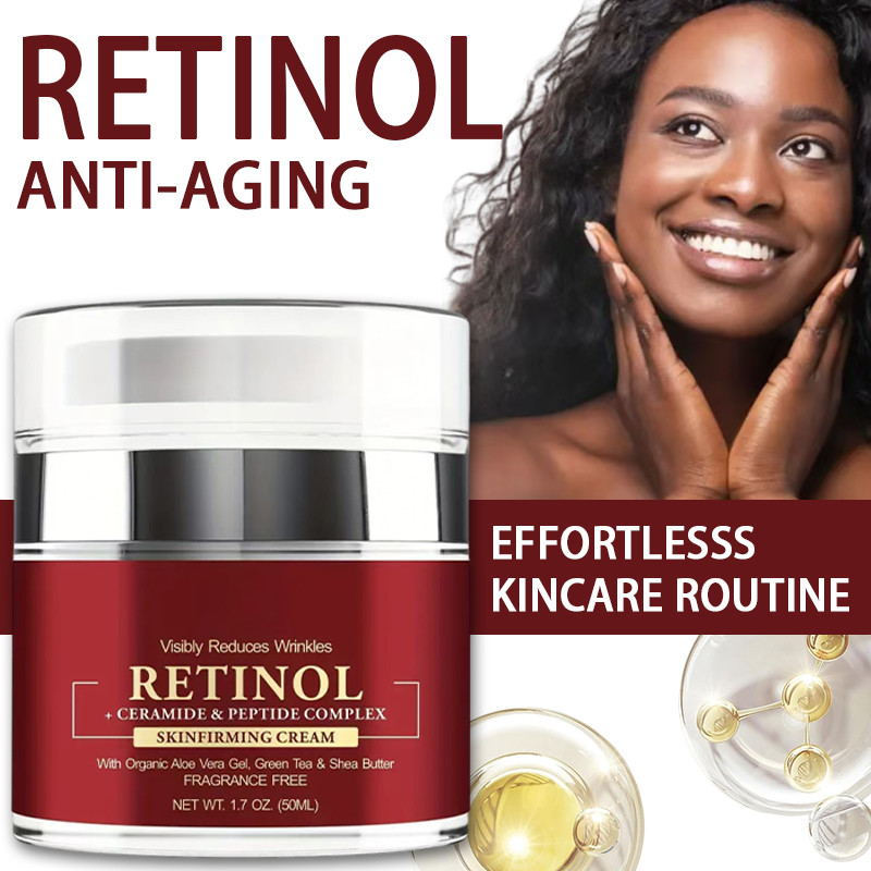 Instant Retinol Cream Face Moisturizer Collagen Firming Lifting Fade Fine Lines Smoother Korea