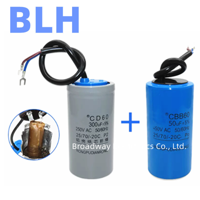 Single-phase motor supporting capacitor 250V CD60 Starting capacitor 450V CBB60 Running capacitor