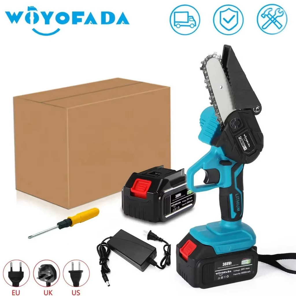 4 Inch Electric Chain Saw For Makita 18V Lithium Ion Battery Mini Cordless Garden Logging Saw