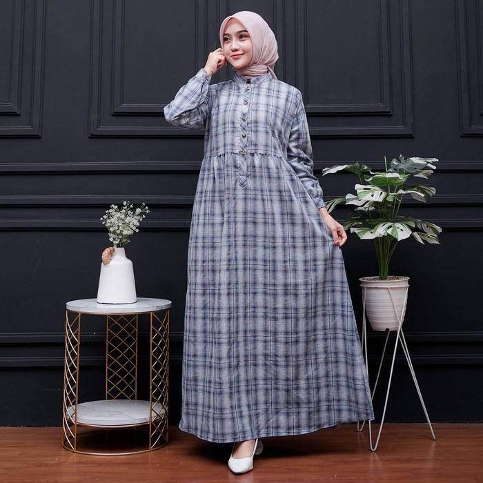 Best Seller Madina Gamis Wanita Motif Katun Haruka Premium Gaun Panjang Mewah Casual Formal Busui