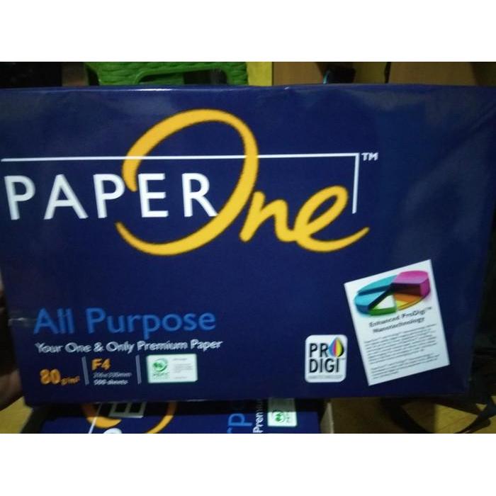 Kertas HVS F4 80 gram paper one 1 dus