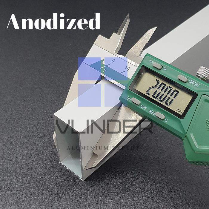 PROMO HOLLOW ALUMINIUM 40 MM X 20 MM, T. 1.2 MM