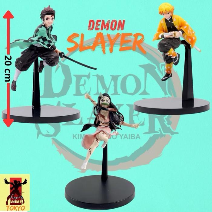 Action figure demon slayer nezuko,zenitsu dan tanjiro