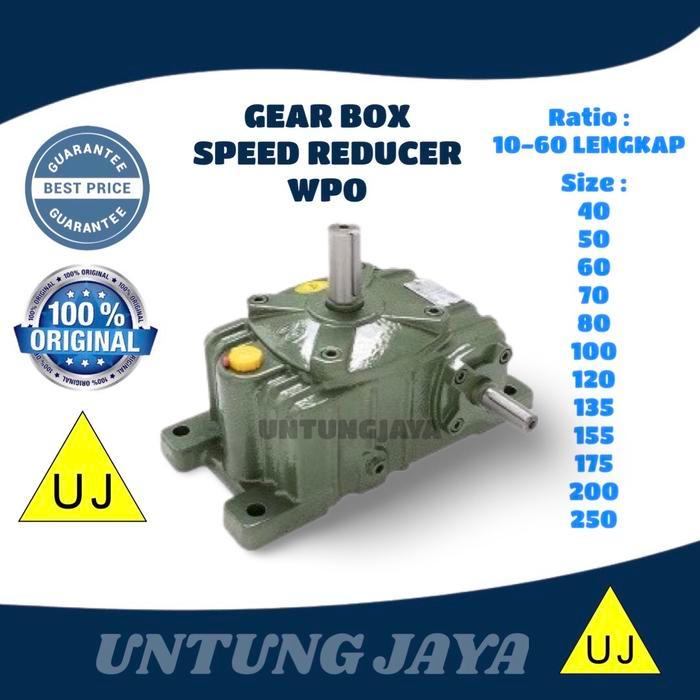 GEAR BOX SPEED REDUCER WPO 70 RATIO 10 - 60 // GEARBOX WPO 70 // GIRBOK WPO 70 // JUAL GEARBOX WPA
