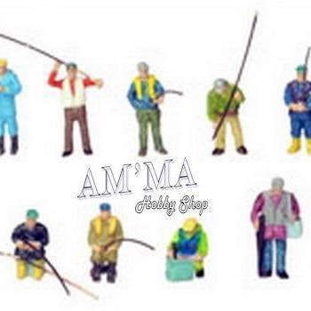 Tomytec n scale 1/150 diorama figure pemancing / angler