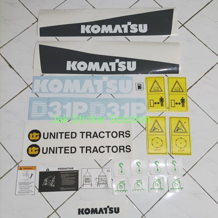 Stiker Komatsu D31P Sticker Dozer