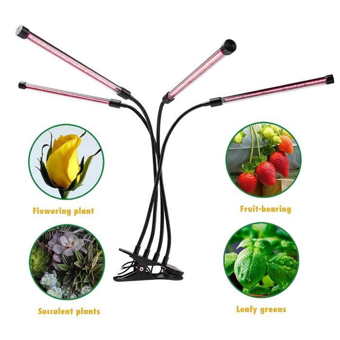 ZW0373 Lampu Tanaman Hidroponik Indoor UV Ultraviolet LED Grow Light Dimmable Timing Wireless