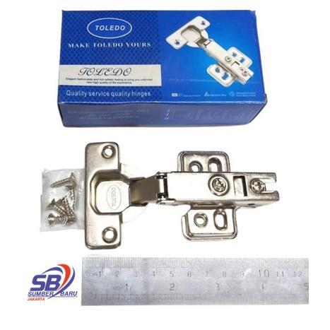 Engsel sendok Toledo Hidrolik Lurus (harga per pcs) / Engsel Lemari Berkualitas
