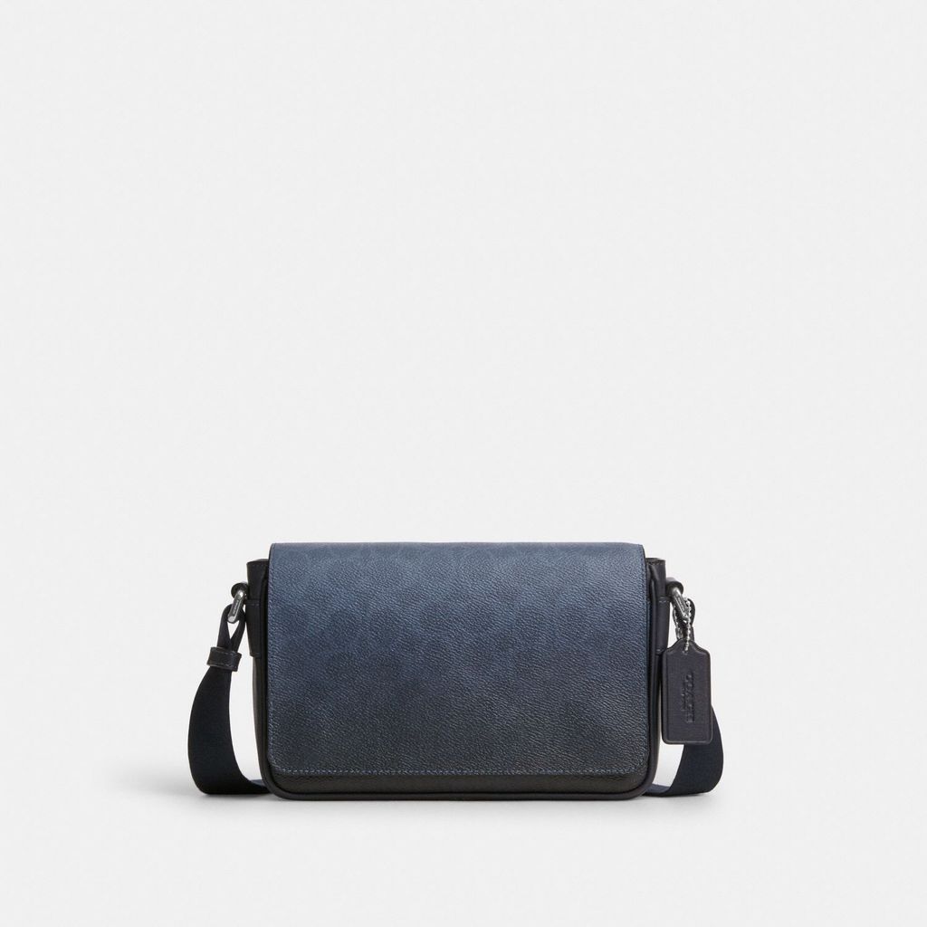 Coach Jack Small Flap Crossbody Bag In Ombre Signature Canvas - Tas Selempang Pria