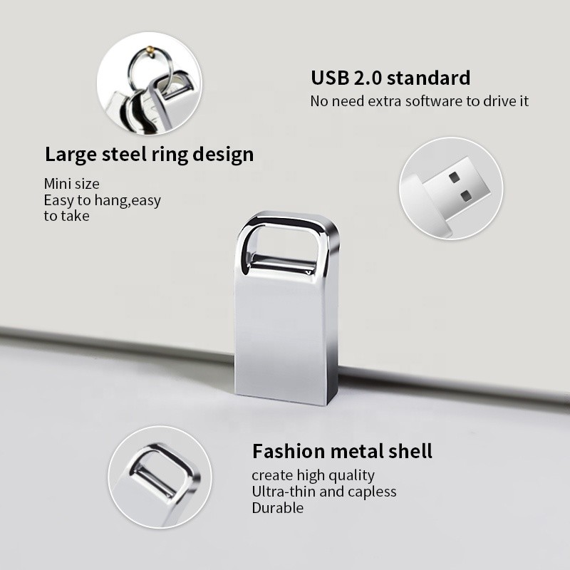 100PCS Mini USB Flash Drive 4G 8G 16GB 32GB 64GB Personalise Pen Drive Memory Stick Pendriver Free