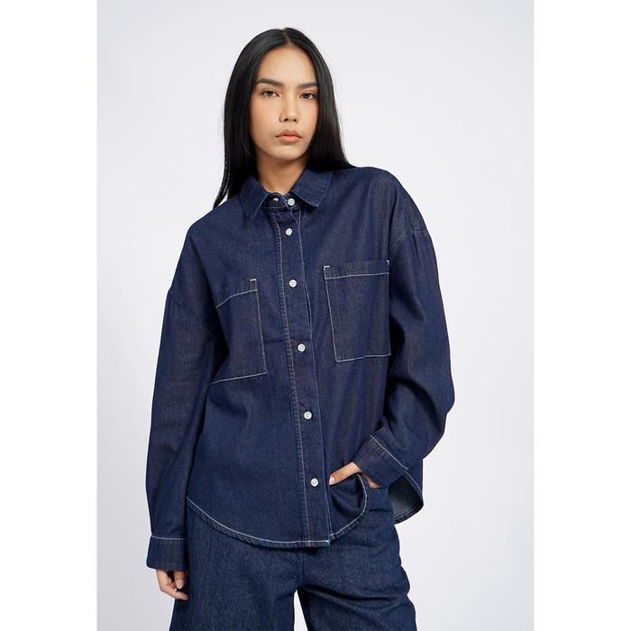 Tirajeans Denim Shirt 7-Lbldsea126B026 Dark Blue