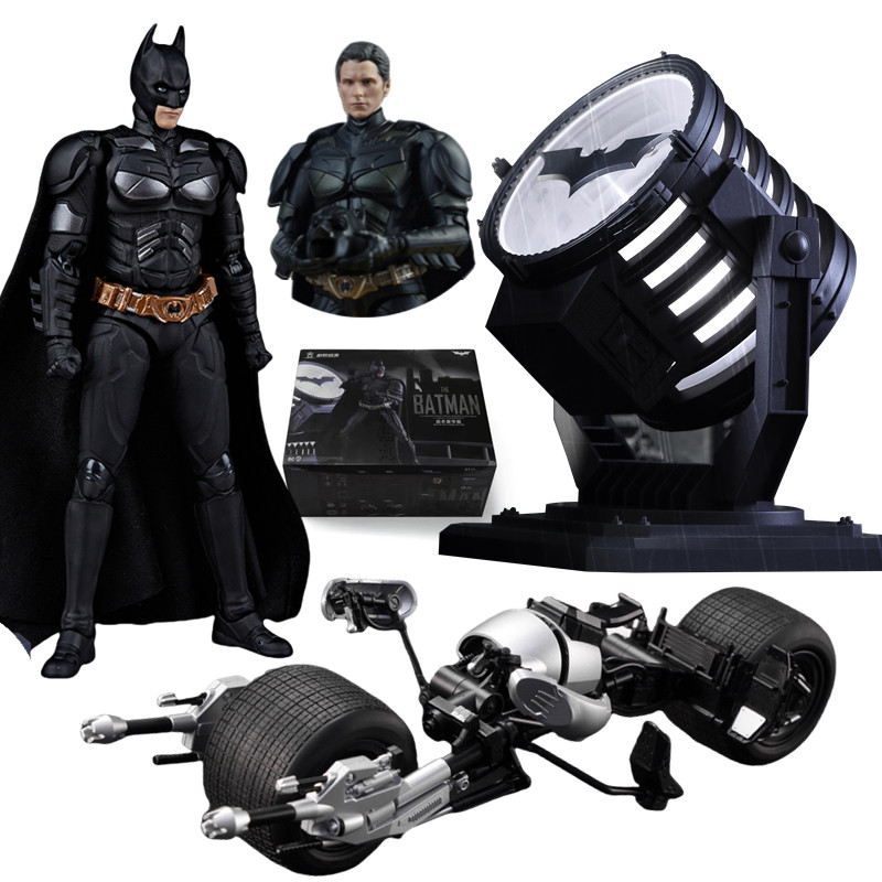 MODOKING Original The Batman Bat-Signal SDARK KNIGHT TRILOGY DC 1:12 Deluxe Edition Action Figure